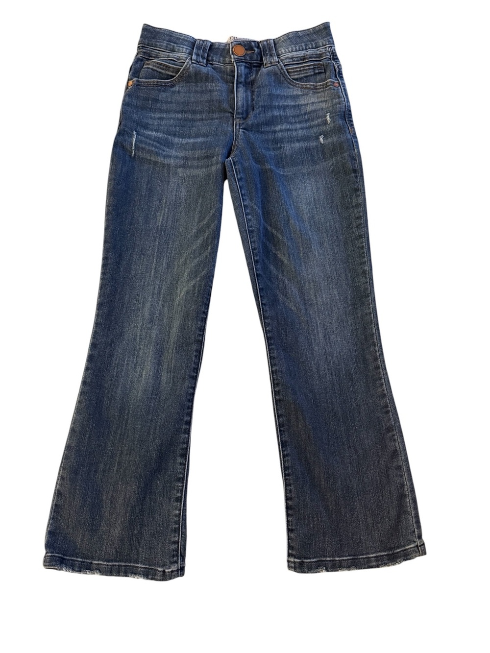 Democracy Classic Flare Medium Wash Women's Jeans - Slightly Distressed